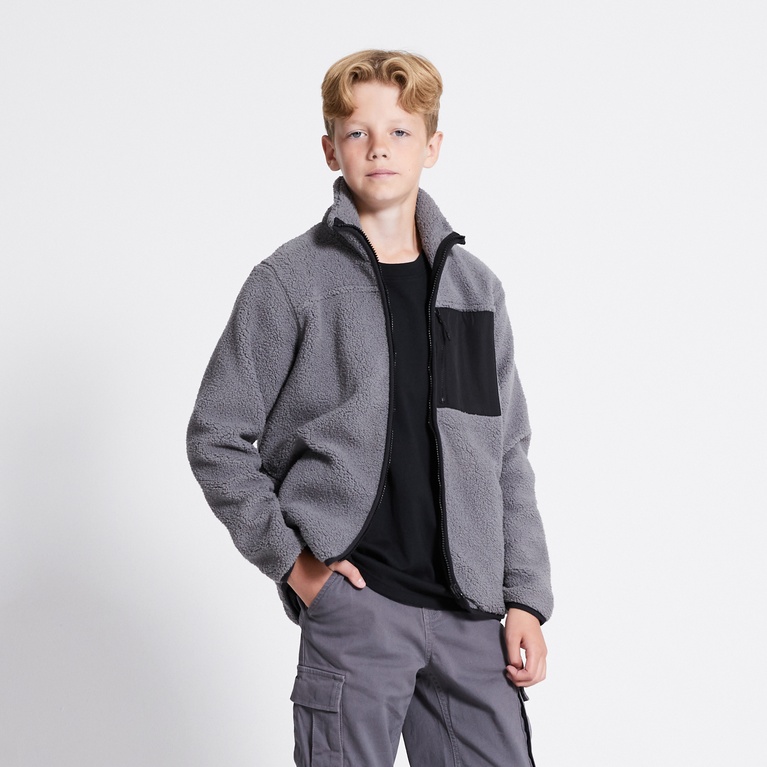 Pile jacket "Edor Star" Grey